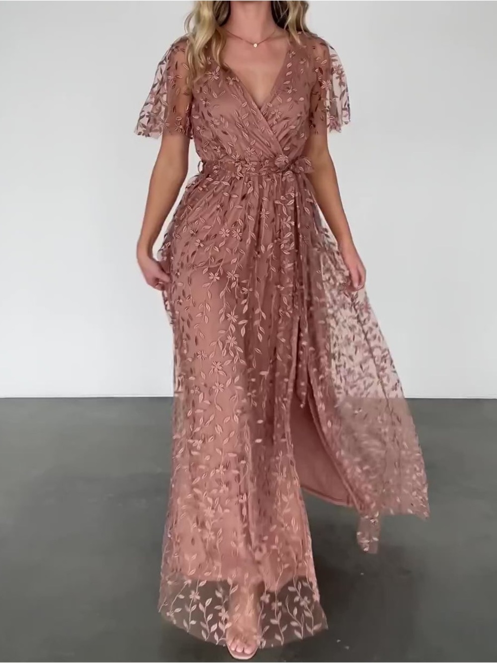 NWT Baltic Born Marseille Embossed Maxi Dress